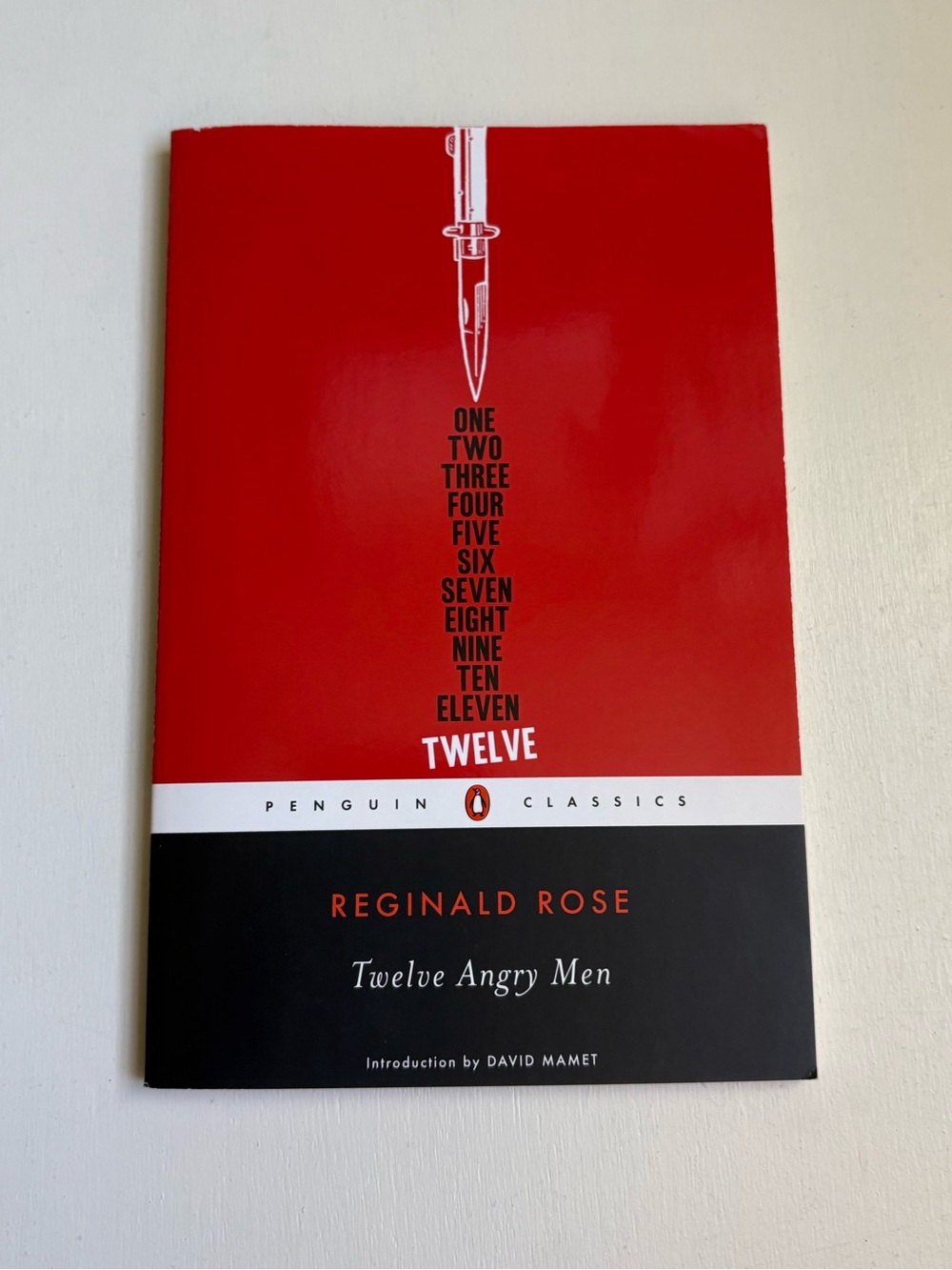 Penguin Classics "Twelve Angry Men" by Reginald Rose - Red & Black Cover
